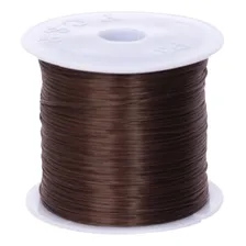 Fio De Silicone Lastex Para Mega Hair-preto Marrom Ou Branco Foto mini 1