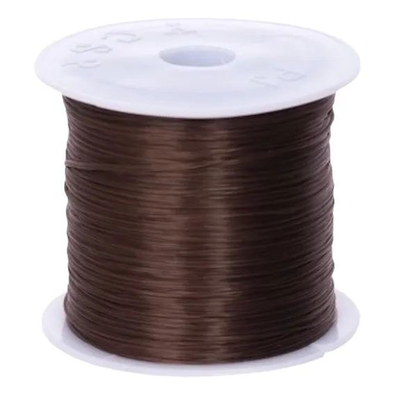 Fio De Silicone Lastex Para Mega Hair-preto Marrom Ou Branco Foto 1
