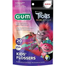 Fio Dental Infantil Com Cabo Trolls - 20 Unid Foto  mini 1