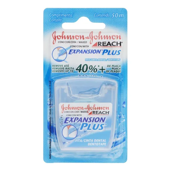 Fio Dental Regular Reach Expansion Plus Johnson's 50m Foto 1