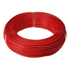 Fio Eletrico Flexivel 6mm Vermelho Rolo Com 100mts Foto mini 1
