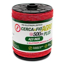 Fio Eletroplástico 500 Metros Cerca Fio Elétrico Rural Gado Foto mini 1