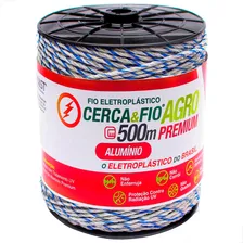 Fio Eletroplástico AlumĂnio Premium 15x06 - Rolo Com 500m Azul e Branco Foto mini 1