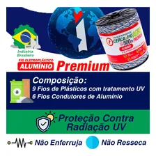 Fio Eletroplástico AlumĂnio Premium 15x06 - Rolo Com 500m Azul e Branco Foto mini 2
