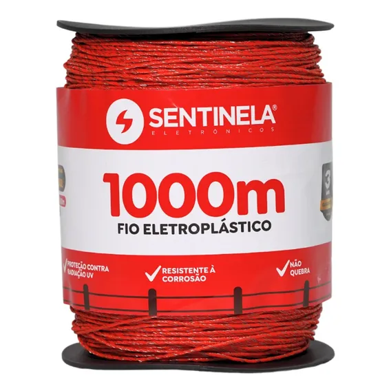 Fio Eletroplástico Cerca Rural 1000 M Super Resistente Foto 1
