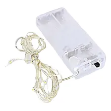 Fio Fada Cordão De Led 2m 20 Leds Fixo Pilha Branco Quente 3V Foto mini 4
