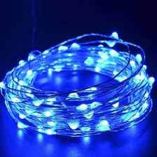 Fio Fada Cordão Luz Azul 3m 30 Leds Pilha 6002 Foto mini 2