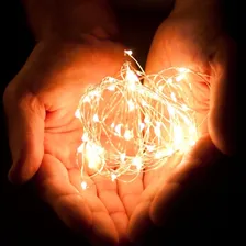 Fio Fada Prata Enfeite Luz Cores Natal 5m 50 Leds Pilha Foto mini  3