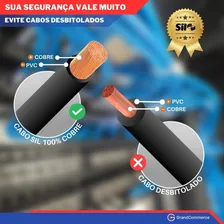 Fio Flexivel Sil 10mm 750v Rolo 100m Azul Foto mini 2
