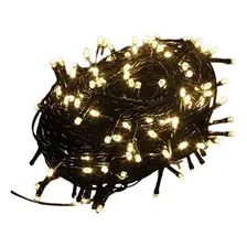 Fio Led Cordão 50 Metros 500 Leds Branco Quente Foto  mini 1