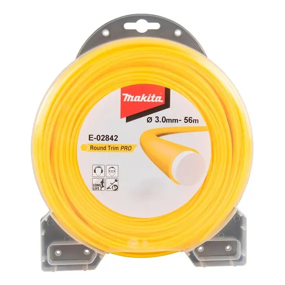 Fio Nylon 3mm Redondo Makita Roçadeira Toyama Stihl 56mt Foto 1