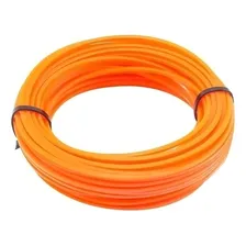 Fio Nylon Roçadeira Quadrado Linha Cortar Grama 10 Mts 2,5mm Cor Laranja Foto mini 2