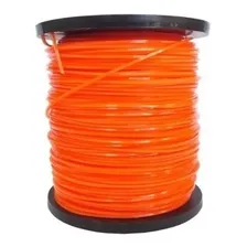 Fio Nylon Roçadeira Quadrado Linha Cortar Grama 10 Mts 2,5mm Cor Laranja Foto mini 4