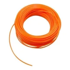 Fio Nylon Roçadeira Quadrado Linha Cortar Grama 20 Metro 3mm Cor Laranja Foto mini  2