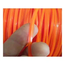 Fio Nylon Roçadeira Quadrado Linha Cortar Grama 20 Metro 3mm Cor Laranja Foto mini 4