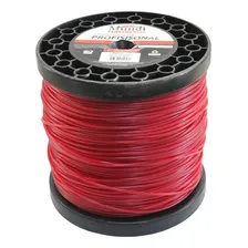 Fio Nylon Roçadeira Vermelho Redondo 2,0mm Rolo 558m Mundi Foto mini 1