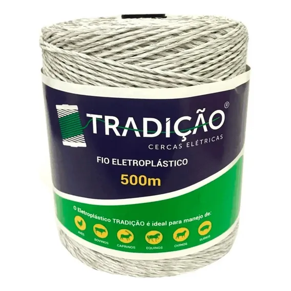 Fio Para Cerca Elétrica Rural Eletroplastico - Rolo 500m Foto 1