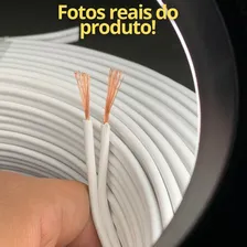 Fio Paralelo Duplo 2x1,5mm Rolo 100 Metros Cor Da Cobertura Branco Foto mini 3