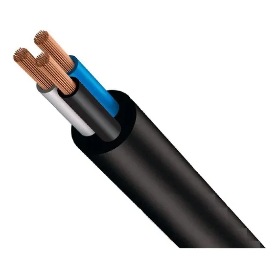 Fio Pp Flexivel 3 X 4 Mm Capa Dupla Cobre Com 10 Metros Cobertura Preto Foto 1