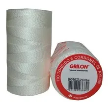 Fio Torcido Grilon Branco 210/24 10 Unidades De 200 Gr 2 Kg Foto mini  2