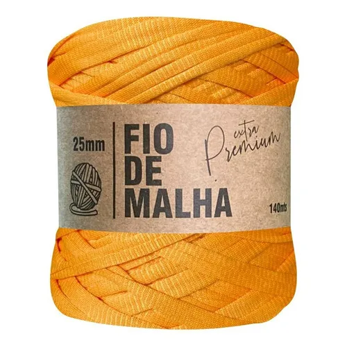 Fios De Malha Para Croche Linha Premium Artesanato 27 Cores Cor Mango Fio Malha Croche Foto 1