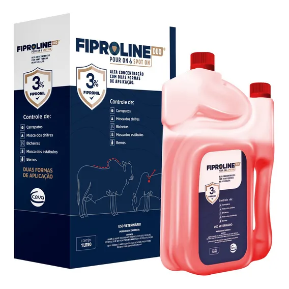 Fiproline Duo Pour On & Spoton 1 Litro O Melhor Rapido Foto 1