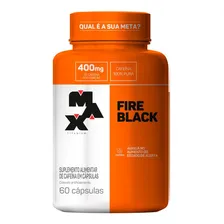 Fire Black 60 Cápsulas Caféina 100% Pura - Max Titanium Sabor Sem Sabor Foto mini 4