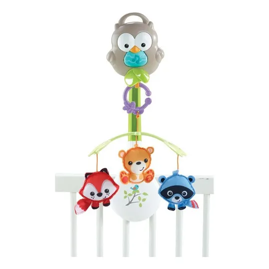 Fisher Price Mobile Bichinhos Do Bosque 3 Em 1 Mattel Foto 1