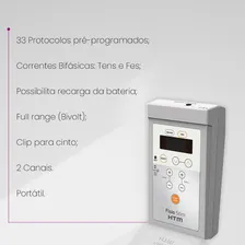 Fisio Stim Eletroestimulador Neuromuscular Portátil Tens Fes 110V/220V Foto mini  3