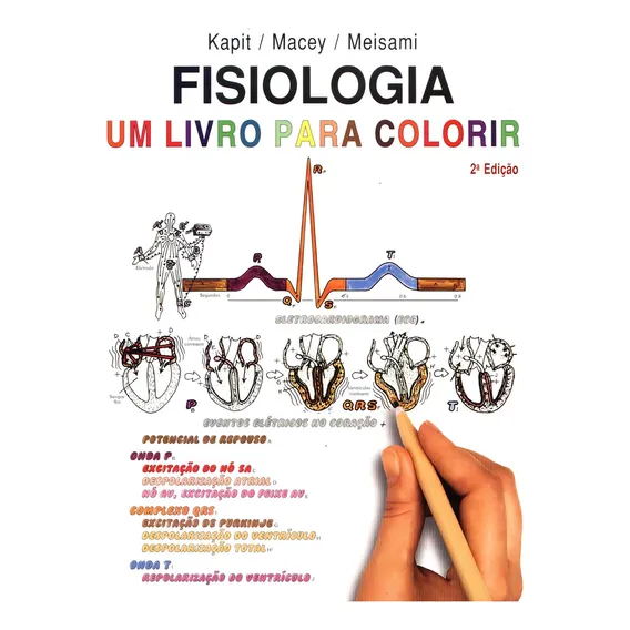 Fisiologia - Um Livro para Colorir, de Kapit, Wynn. Editorial Roca, capa mole em português, 2004 Foto 1