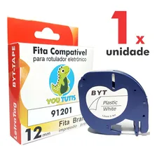 Fita 91201 91331 Para Rotulador Dymo Letratag Plastica 12mm Foto  mini 1