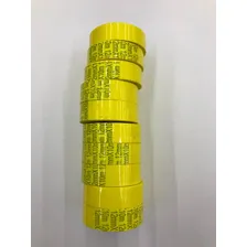 Fita Adesiva 12x10 Durex Colorido Amarelo Pacote Com 10 Foto mini 2
