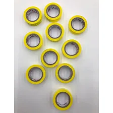 Fita Adesiva 12x10 Durex Colorido Amarelo Pacote Com 10 Foto mini 3