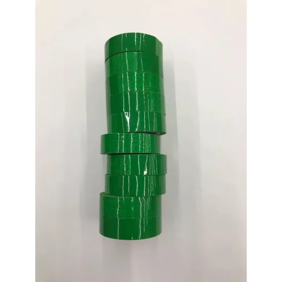 Fita Adesiva 12x10 Durex Colorido Pacote Com 10 Cor Verde-escuro Lisa Foto 1