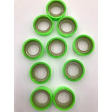 Fita Adesiva 12x10 Durex Colorido Verde Claro Pacote Com 10 Foto mini 2