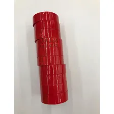 Fita Adesiva 12x10 Durex Colorido Vermelho Pacote Com 10 Foto mini 2