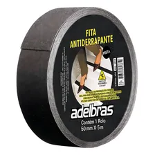 Fita Adesiva Antiderrapante Preta 50mm X 5 Metros Adelbras Cor Preto Foto mini 1