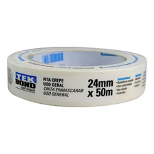 Fita adesiva crepe Tekbond Fita Crepe 50m x 24mm Foto mini 1