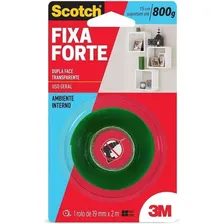 Fita Adesiva Dupla Face 19mm X 2m Fixa Forte Interno 3m Foto mini 1
