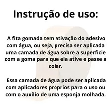 Fita Adesiva Gomada 70mm Sem Reforço 1kg Cor Pardo Liso Foto mini 3