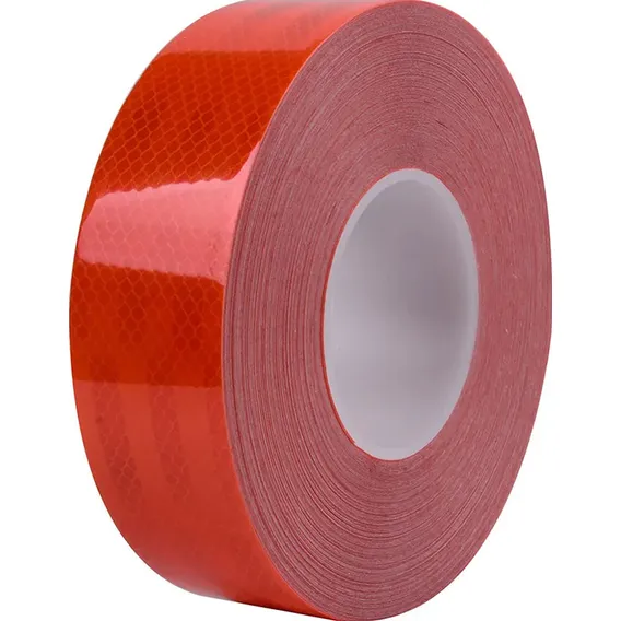 Fita Adesiva Refletiva Luminosa Automotiva 5mx50mm Vermelha Cor Vermelho Foto 1