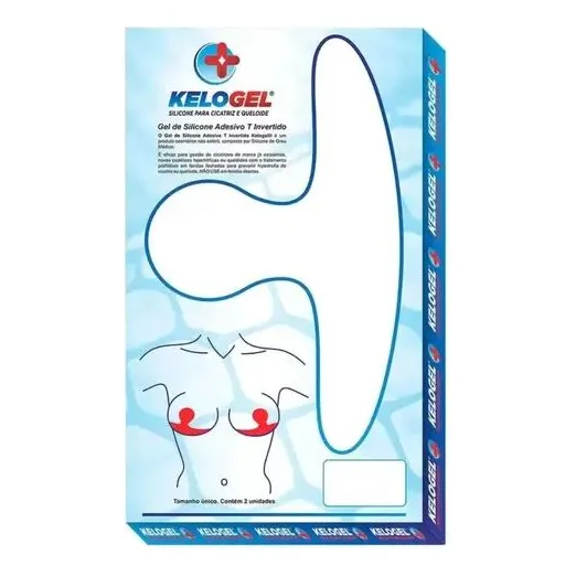 Fita Adesiva Silicone Kelogel T Invertido Cicatriz Mama 2un Foto 1