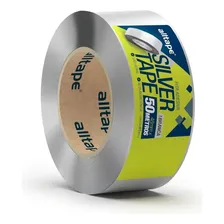 Fita Adesiva Silver Tape Multiuso 48mm X 50m - 50 Metros Cor Branco Foto mini 1