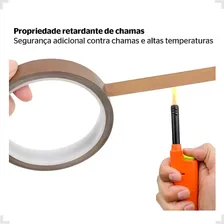 Fita Adesiva Térmica Teflon Alta Temperatura Seladora 19mm Foto mini 4