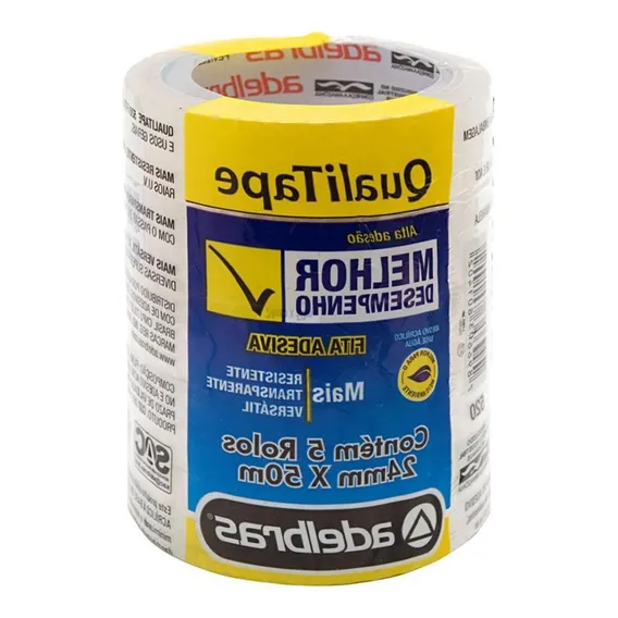 Fita Adesiva Transparente Adelbras 24x - Kit C/5 Foto 1