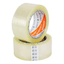 Fita Adesiva Transparente Larga 48 Mm X 100 Mt - 5 Rolos Foto  mini 1