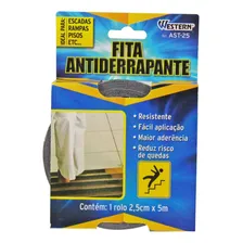 Fita Antiaderente Western 5cmx5m - Preta, Resistente E Fácil Foto mini 1