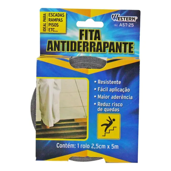 Fita Antiaderente Western 5cmx5m - Preta, Resistente E Fácil Foto 1