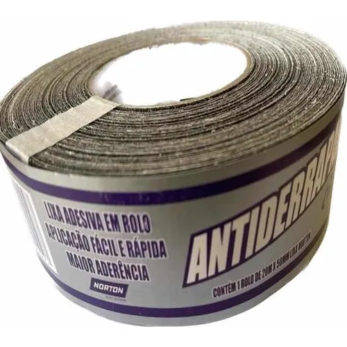 Fita Antiderrapante 20mts Autoadesiva P/ Pisos Preta Escadas Cor Preto Foto 1
