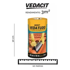 Fita Asfáltica Autoadesiva Aluminizado 30cm X 10m Vedacit Foto mini 3
